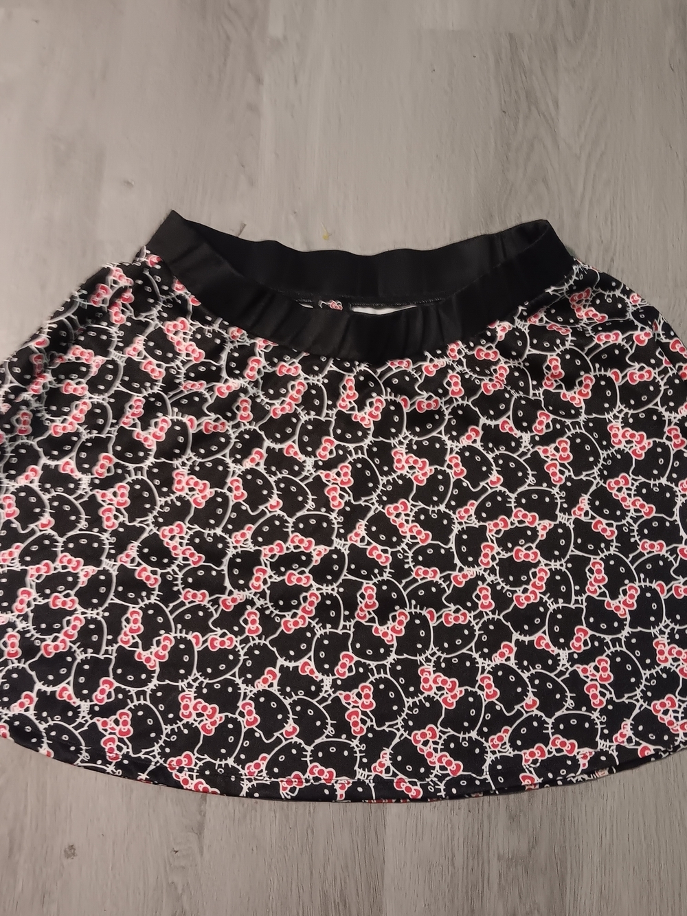 Hello Kitty Black Skirt with Pink Bow Print